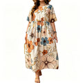 Women's Elegant Round Neck Maxi Dress