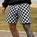 Men's Quick-Dry Plaid Beach Shorts