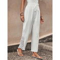 ✨ Women's Wide-Leg Pants – Breathable, Lace Crochet, Drawstring Waist 🌸