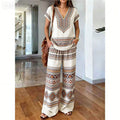 👗 LIMITED-TIME 50% OFF! ✨ Women's Printed Top & Pants Set – Boho Prints, Relaxed Fit, Vacation Ready 🌴