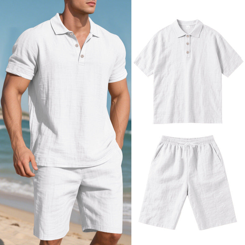 💥 Men's Casual Top & Shorts 2-Piece Set