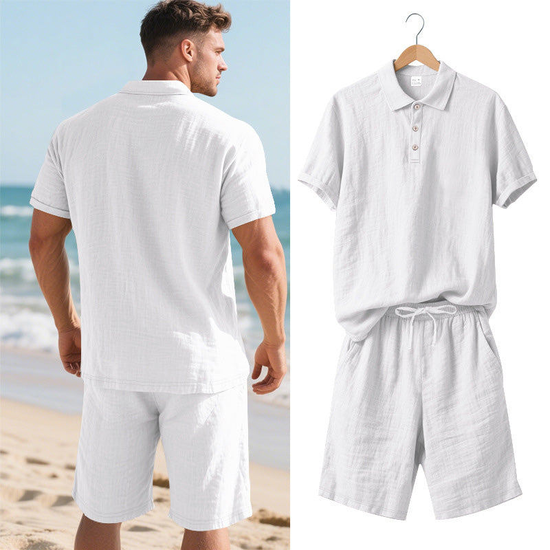 💥 Men's Casual Top & Shorts 2-Piece Set