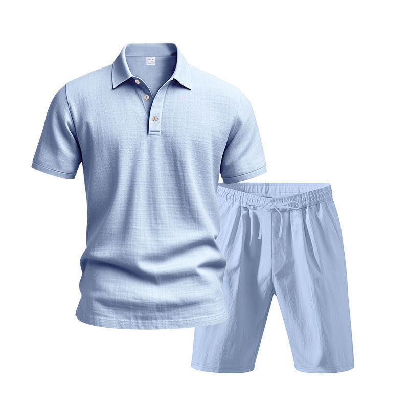 💥 Men's Casual Top & Shorts 2-Piece Set